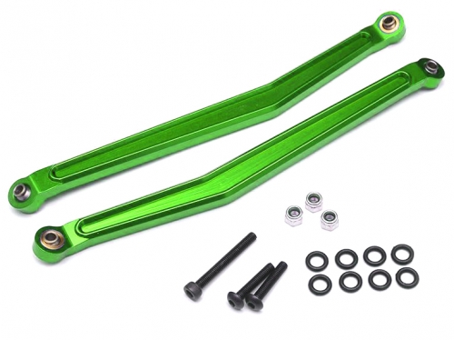 Boom Racing Axial Yeti Aluminum Rear Upper Links - 1 Pair Green