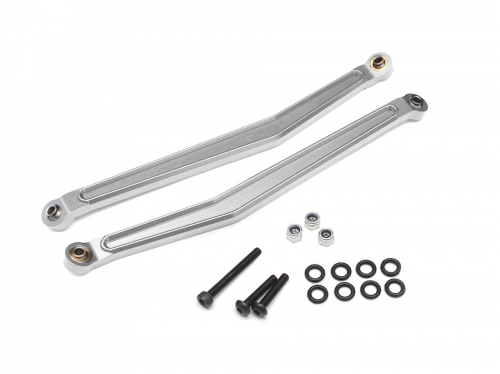Boom Racing Axial Yeti Aluminum Rear Upper Links - 1 Pair Silver