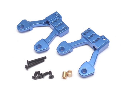 Boom Racing Axial SCX10 II Aluminum Rear Shock Hoops for SCX10 II - 1 Pair Blue