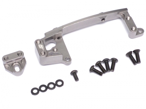 Boom Racing Axial SCX10 II Aluminum Servo Mounts Gun Metal