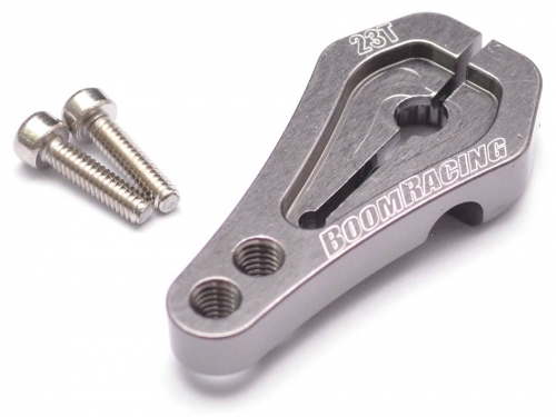 Boom Racing Axial SCX10 II Aluminum Low Profile Servo Horn 23T Gun Metal
