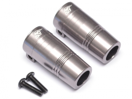 Boom Racing Axial SCX10 II Aluminum Rear Lockout 1 Pair Gun Metal
