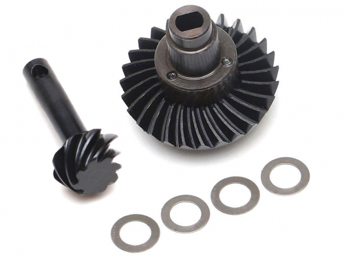 Boom Racing Axial SCX10 II Heavy Duty Keyed Bevel Helical Overdrive Gear 27/8T + Differential Locker Set for BRX70/BRX80/BRX90 PHAT™ & AR44/45/Capra Axles