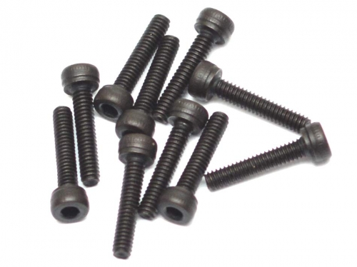 Boom Racing Miscellaneous All M2x10mm Socket Cap Screw 12.9 Grade Nickel Plated Screws (10)