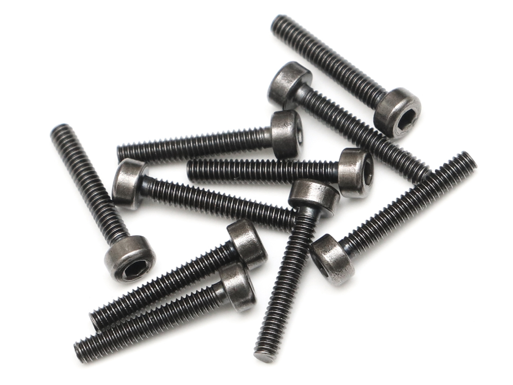 Boom Racing Miscellaneous All M2x12mm Socket Cap Screw 12.9 Grade Nickel Plated Screws (10)