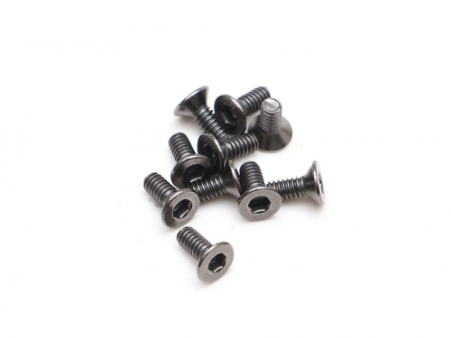 Boom Racing Miscellaneous All M2x5mm Counter Sunk Screw 12.9 Grade Nickel Plated Screws (10)
