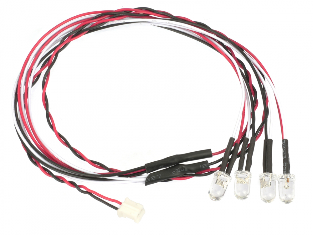 Boom Racing Miscellaneous All KUDU™ LED Cable (5mm Cool White 4P, 60cm)