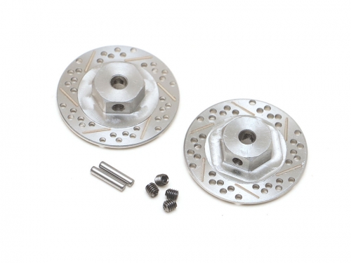 Boom Racing Miscellaneous All Stainless Steel Cross Drilled & Slotted Brake Disc 12mm Hex (2)