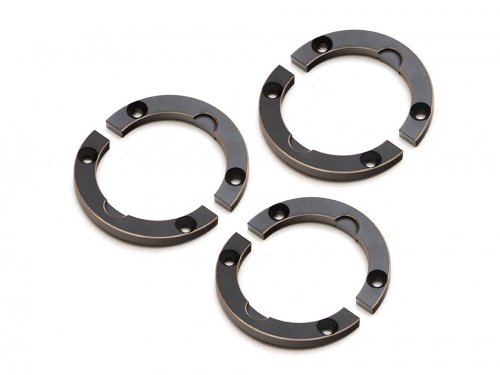 Boom Racing Boom Racing BRX01 Brass Small Weight Block Halves (4g ea/24g total) for BRX70/BRX80/BRX90 PHAT™ Axle Knuckle Weight Base (6)