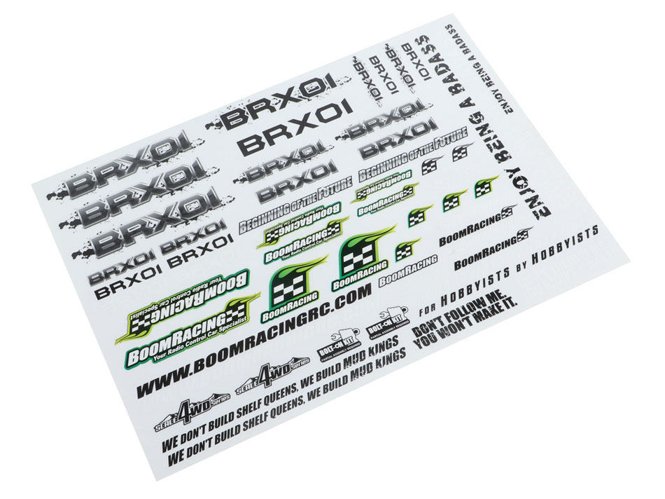 Boom Racing Boom Racing BRX01 Decal Sticker for BRX01 Chassis