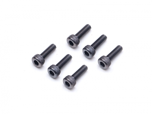 Boom Racing Miscellaneous All M2.5x8mm Socket Cap Screw 12.9 Grade Screws (6) Black