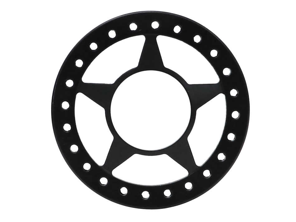 Boom Racing Miscellaneous All KRAIT™ STAR Aluminum 1.9 Beadlock Ring (4) Black