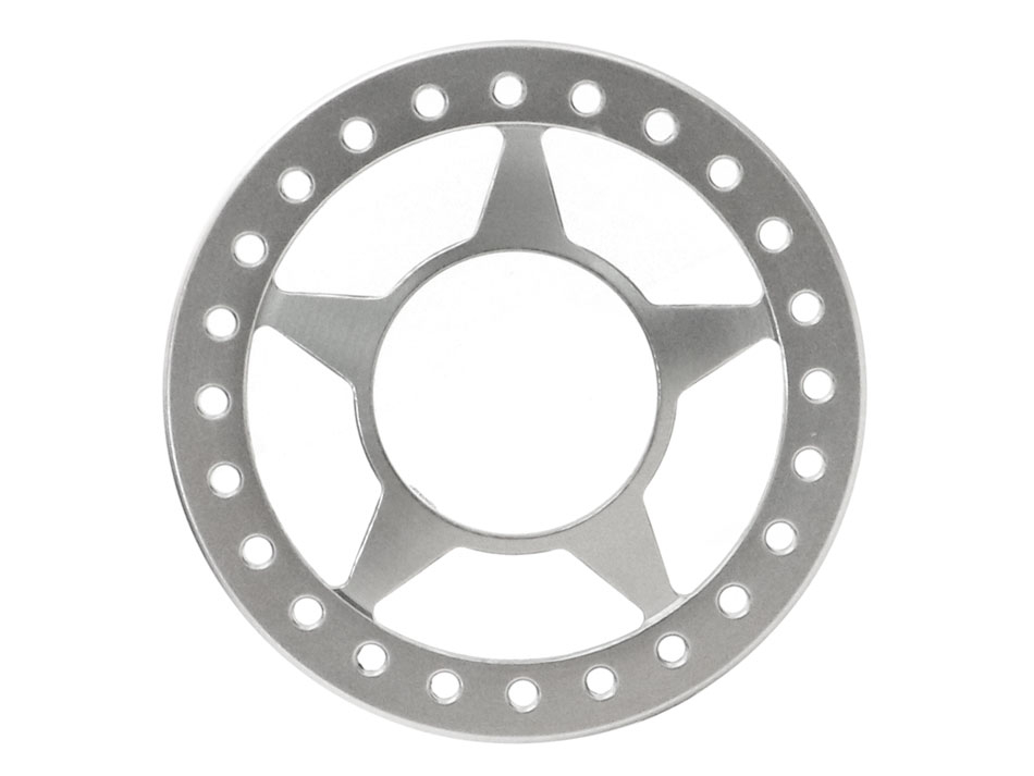 Boom Racing Miscellaneous All KRAIT™ STAR Aluminum 1.9 Beadlock Ring (4) Silver