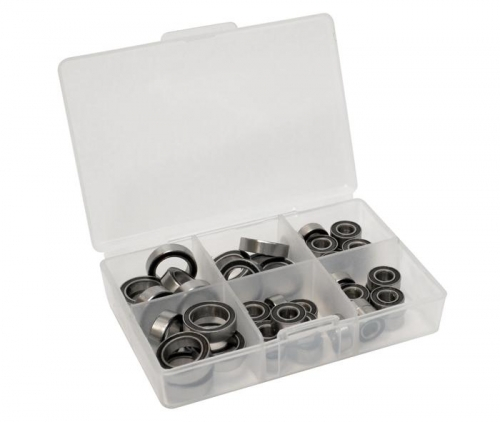 Boom Racing Boom Racing BRX01 High Performance Full Ball Bearings Set Rubber Sealed For BCF2 Scale Transmission Gearbox (8 Total)