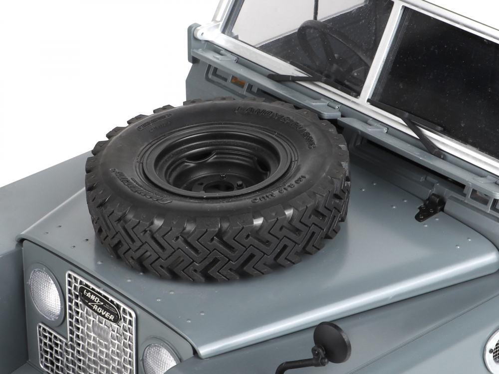 Boom Racing Boom Racing BRX02 88 Spare Wheel and Tire with Mount for Series Land Rover® Razor Bonnet