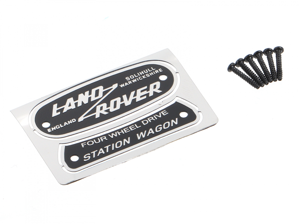 Boom Racing Boom Racing BRX02 88 Emblem Set (Stainless Steel) for Series Land Rover® Station Wagon