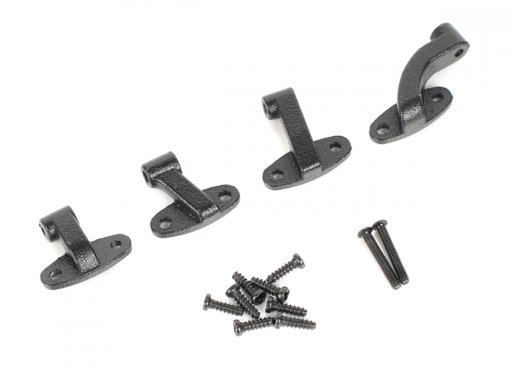 Boom Racing Boom Racing BRX02 88 Metal Door Hinge Set for Land Rover® Series II 88 Station Wagon Black