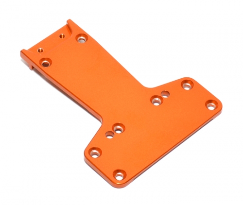 Boom Racing HPI Firestorm 10T Aluminum Rear Skid Plate - 1Pc Orange