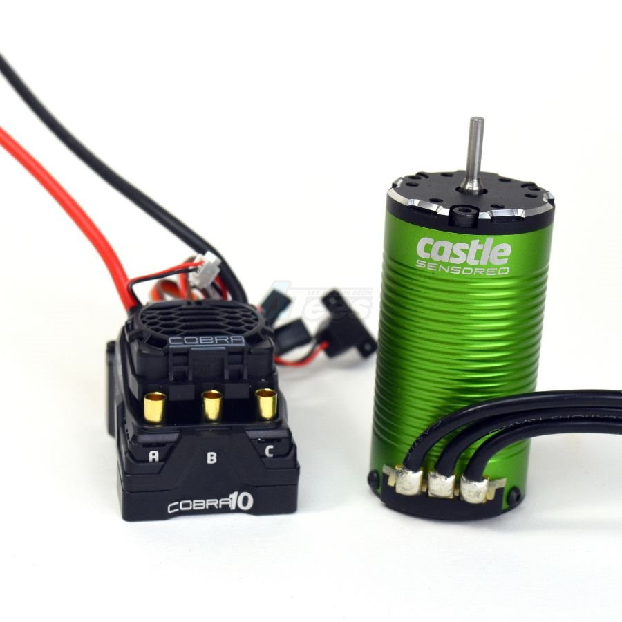 Castle Creations Miscellaneous All Cobra 10 6s Max 25.2v Max 8a Peak Bec w/1415-2400kv Sensored Motor