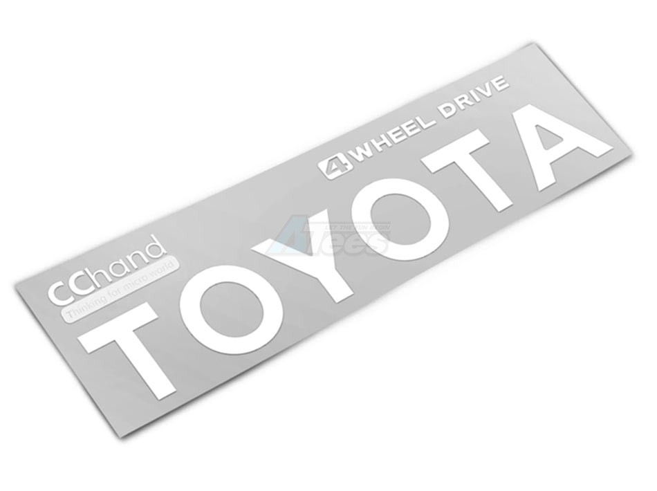 CChand RC4WD Trail Finder 2 Rear Emblems for TF2 (White)