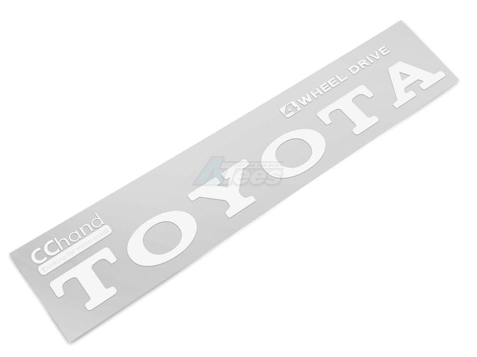 CChand RC4WD Trail Finder 2 Rear Emblems for TF2 (White Vintage)