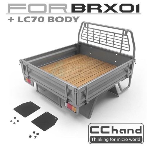 CChand Boom Racing BRX01 Rear Bed (White) + Mud Flap
