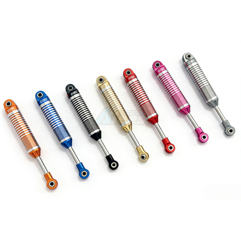 D1 RC Miscellaneous All Aluminum Alloy Shock Absorber D-Series 110mm for Rainforest Off-Road & Scale Crawler RC Cars (4) Blue