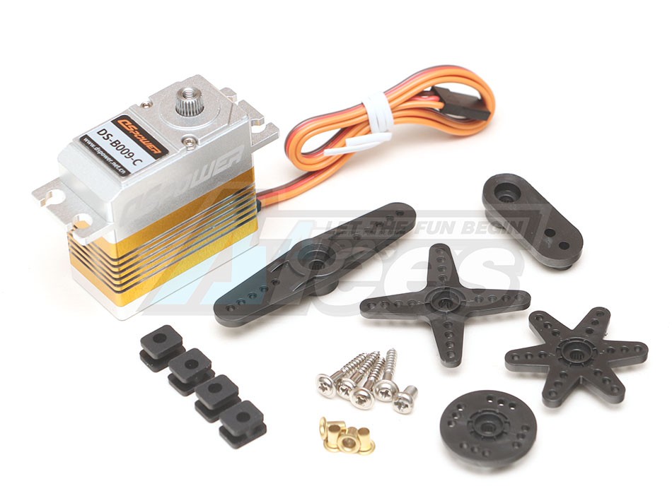 DS Power Miscellaneous All Aluminum Case Metal Gears Brushless Digital Servo 32KG 0.12S@7.4V for 1/10 & 1/8 RC