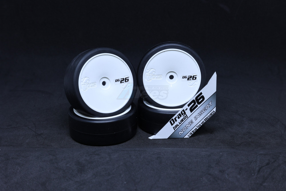 DS Racing Miscellaneous All Drag Tires DG-26 (Non-Insert) 4pcs