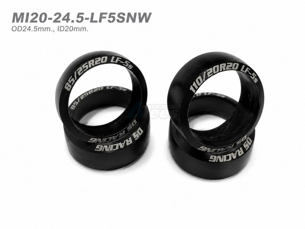 DS Racing Miscellaneous All LF-5S ID20-OD24.5mm (Narrow 2pcs Wide 2pcs)