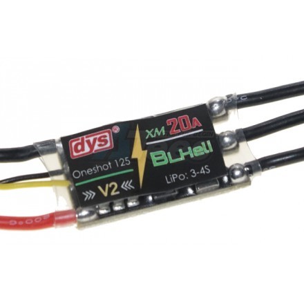 DYS Miscellaneous All XM20A Series BLHeli Mini 20A ESC Standard version - 1Pc