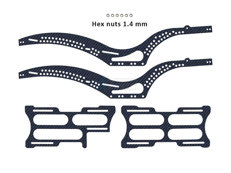 Furitek Miscellaneous All Furitek Scythe CF Rail Frame - Blue
