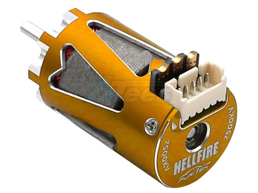 Furitek Miscellaneous All Furitek Hellfire 1410 7500KV Sensored Brushless Motor - Gold Color