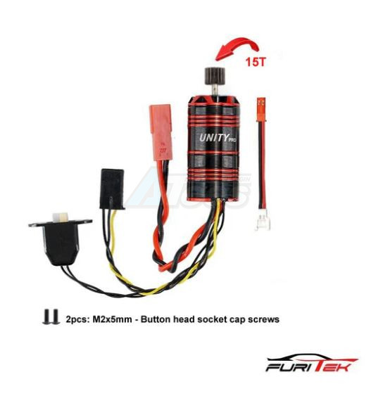 Furitek Miscellaneous All Furitek Unity Pro 3500kv 2-in-1 Micro Foc Brushless System For Fx118/CR-18P-2024