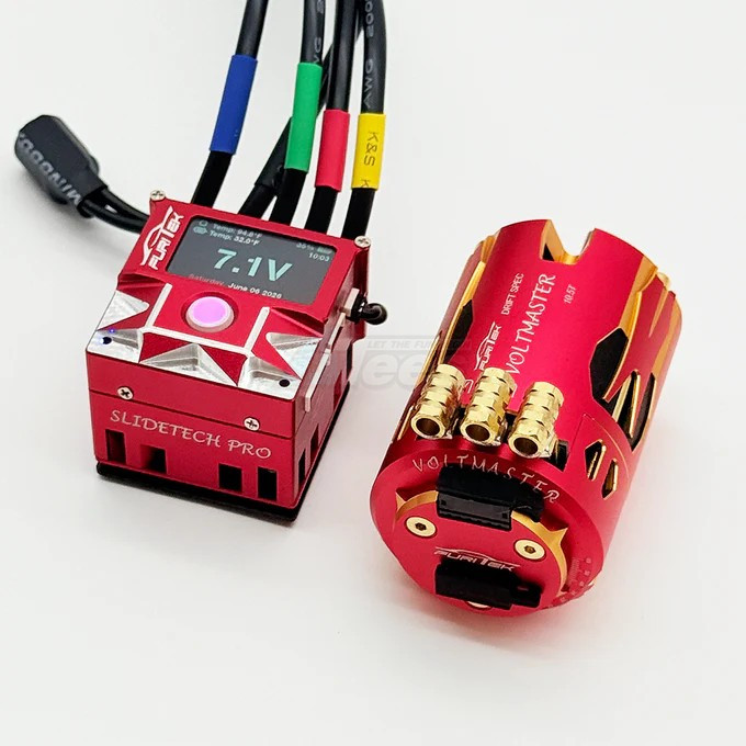 Furitek Miscellaneous All Slidevolt Pro 1/10 Drift Esc & Motor Combo - Red