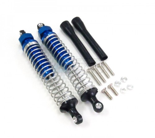 GPM Racing Miscellaneous All 110MM Aluminum Adjustable Shocks 1PR for Competition Blue (Silver Springs)