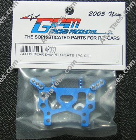 GPM Racing Team Associated RC18T Aluminum Rear Damper Plate Shock Tower 1PC Set Blue