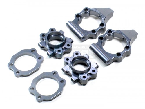 GPM Racing HPI Baja 5B Flux Aluminum Rear Knuckle Arm - 6pcs Set (baja 5b/5b Ss/5t) Gun Metal
