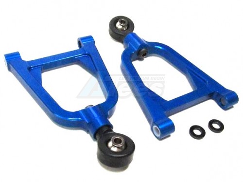 GPM Racing HPI Baja 5B RTR/5B SS/5T Aluminum Front Upper Arm With Nylon Black Ball Ends - 1pr Set (baja 5b/5b Ss/5t) Gun Metal