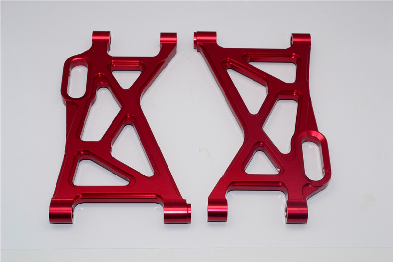 GPM Racing HPI Baja 5B RTR/5B SS/5T Aluminum Rear Lower Arm - 1pr (baja 5b/5b Ss/5t) Red