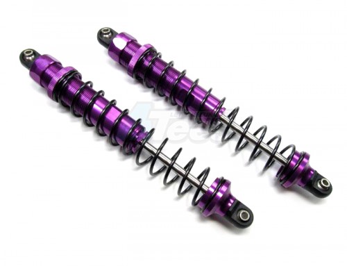 GPM Racing HPI Baja 5SC RTR/5SC SS Aluminum Front Adjustable Spring Damper (186mm) With Damper Oil 1000 Viscosity 1 Pair Set (Baja 5B / 5B SS / 5T) Purple