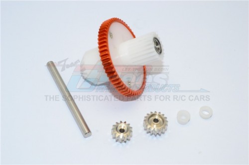 GPM Racing Tamiya CC01 Aluminum Motor Gear Set 4 Pcs Orange