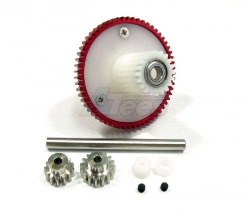 GPM Racing Tamiya CC01 Aluminum Motor Gear Set 4 Pcs Red