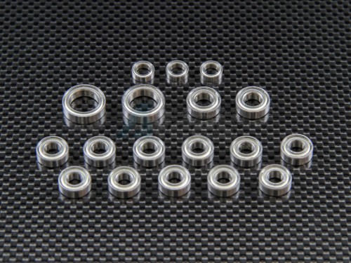 GPM Racing Tamiya CC01 CC01 Full Set Bearing 18 Pieces (5x11x4mm-11pcs 5x8x2.5mm-3pcs 6x12x4mm-2pcs 10x15x4mm-2pcs)