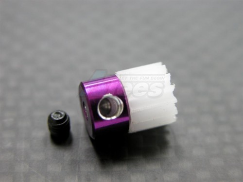 GPM Racing Kyosho Mini Inferno ST Delrin Motor Gear (15t) - 1 Piece Set Purple