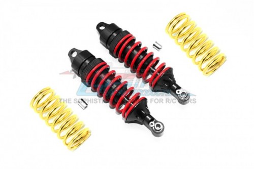 GPM Racing Traxxas Revo Aluminium Front/Rear Adjustable Shocks - 6Pcs Set Black