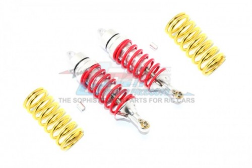 GPM Racing Traxxas Revo Aluminium Front/Rear Adjustable Shocks - 6Pcs Set Silver