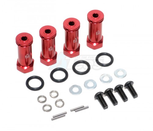 GPM Racing Traxxas 1/16 Mini E-Revo Aluminum Hex Adaptor (+25mm) - 4pcs Set