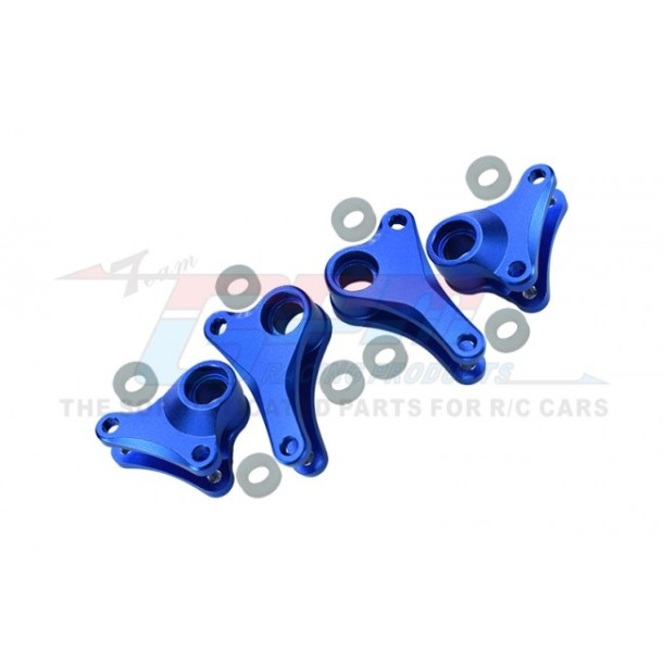 GPM Racing Traxxas 1/16 Mini E-Revo Aluminum Front+rear Rocker Arm - 4 Pcs Set Blue