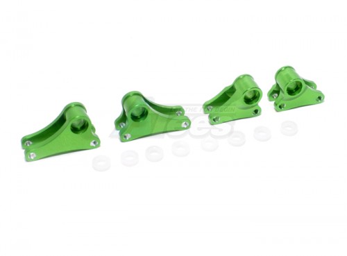 GPM Racing Traxxas 1/16 Mini E-Revo Aluminum Front+rear Rocker Arm - 4 Pcs Set Green